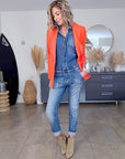 Blazer orange - 𝐌𝐚𝐫𝐢𝐧𝐚𝟒𝟒𝐟𝐚𝐦𝐢𝐥𝐲