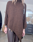 Pull marron longueur asymétrique - 𝐌𝐚𝐫𝐢𝐧𝐚𝟒𝟒𝐟𝐚𝐦𝐢𝐥𝐲