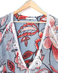 Cardigan ajourée à imprimé fleuri - 𝐌𝐚𝐫𝐢𝐧𝐚𝟒𝟒𝐟𝐚𝐦𝐢𝐥𝐲