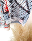 Cardigan ajourée à imprimé fleuri - 𝐌𝐚𝐫𝐢𝐧𝐚𝟒𝟒𝐟𝐚𝐦𝐢𝐥𝐲