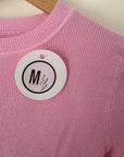 Pull rose à maille fine côtelée - 𝐌𝐚𝐫𝐢𝐧𝐚𝟒𝟒𝐟𝐚𝐦𝐢𝐥𝐲