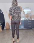 Pantalon huilé marron avec sa ceinture - 𝐌𝐚𝐫𝐢𝐧𝐚𝟒𝟒𝐟𝐚𝐦𝐢𝐥𝐲