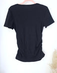 T-shirt noir à maille côtelée - 𝐌𝐚𝐫𝐢𝐧𝐚𝟒𝟒𝐟𝐚𝐦𝐢𝐥𝐲