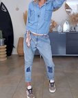 Combinaison en jean boyfriend - 𝐌𝐚𝐫𝐢𝐧𝐚𝟒𝟒𝐟𝐚𝐦𝐢𝐥𝐲