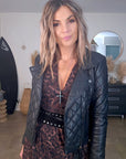 Perfecto noir matelassé 100% cuir - 𝐌𝐚𝐫𝐢𝐧𝐚𝟒𝟒𝐟𝐚𝐦𝐢𝐥𝐲