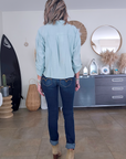 Chemise souple vert d'eau - 𝐌𝐚𝐫𝐢𝐧𝐚𝟒𝟒𝐟𝐚𝐦𝐢𝐥𝐲
