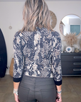 Cardigan imprimé python