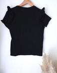 T-shirt noir en coton - 𝐌𝐚𝐫𝐢𝐧𝐚𝟒𝟒𝐟𝐚𝐦𝐢𝐥𝐲