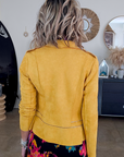 Perfecto suédine jaune - 𝐌𝐚𝐫𝐢𝐧𝐚𝟒𝟒𝐟𝐚𝐦𝐢𝐥𝐲