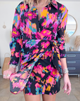 Robe noire à imprimé fleuri lumineux - 𝐌𝐚𝐫𝐢𝐧𝐚𝟒𝟒𝐟𝐚𝐦𝐢𝐥𝐲