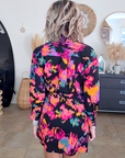 Robe noire à imprimé fleuri lumineux - 𝐌𝐚𝐫𝐢𝐧𝐚𝟒𝟒𝐟𝐚𝐦𝐢𝐥𝐲