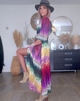 Robe soleil longue tricolore - 𝐌𝐚𝐫𝐢𝐧𝐚𝟒𝟒𝐟𝐚𝐦𝐢𝐥𝐲