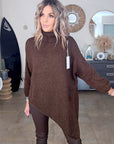 Pull marron longueur asymétrique - 𝐌𝐚𝐫𝐢𝐧𝐚𝟒𝟒𝐟𝐚𝐦𝐢𝐥𝐲
