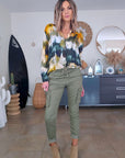 Chemise tie and dye kaki et jaune - 𝐌𝐚𝐫𝐢𝐧𝐚𝟒𝟒𝐟𝐚𝐦𝐢𝐥𝐲
