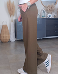 Pantalon chic palazzo kaki / marron - 𝐌𝐚𝐫𝐢𝐧𝐚𝟒𝟒𝐟𝐚𝐦𝐢𝐥𝐲