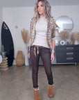 Veste cintrée à imprimé python maille sweat - 𝐌𝐚𝐫𝐢𝐧𝐚𝟒𝟒𝐟𝐚𝐦𝐢𝐥𝐲