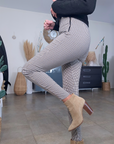 Pantalon à imprimé pied-de-poule - 𝐌𝐚𝐫𝐢𝐧𝐚𝟒𝟒𝐟𝐚𝐦𝐢𝐥𝐲