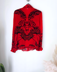 Chemise rock rouge vif - 𝐌𝐚𝐫𝐢𝐧𝐚𝟒𝟒𝐟𝐚𝐦𝐢𝐥𝐲