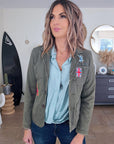 Veste cintrée créateur customisée - 𝐌𝐚𝐫𝐢𝐧𝐚𝟒𝟒𝐟𝐚𝐦𝐢𝐥𝐲