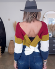 Pull tricolore double sens - 𝐌𝐚𝐫𝐢𝐧𝐚𝟒𝟒𝐟𝐚𝐦𝐢𝐥𝐲