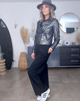 Perfecto cuir noir argenté - 𝐌𝐚𝐫𝐢𝐧𝐚𝟒𝟒𝐟𝐚𝐦𝐢𝐥𝐲