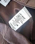 Pantalon marron à jambes larges
