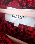 Chemise python rouge