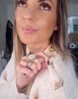 Pull beige à maille chaude