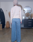 Pull beige à maille chaude