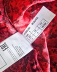 Chemise python rouge