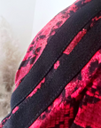 Chemise python rouge