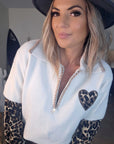 Pull chaud amour léopard