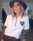 Pull chaud amour léopard