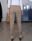 Pantalon jeeging beige foncé