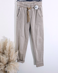Pantalon jeeging beige