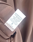 Chemise marron à volants