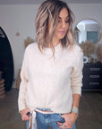 Pull beige à maille chaude