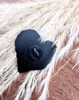 Pin's coeur skull rouge
