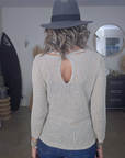 Pull ajouré argenté - 𝐌𝐚𝐫𝐢𝐧𝐚𝟒𝟒𝐟𝐚𝐦𝐢𝐥𝐲