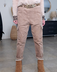Pantalon cargo velours beige - 𝐌𝐚𝐫𝐢𝐧𝐚𝟒𝟒𝐟𝐚𝐦𝐢𝐥𝐲