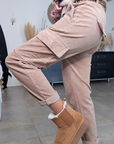 Pantalon cargo velours beige - 𝐌𝐚𝐫𝐢𝐧𝐚𝟒𝟒𝐟𝐚𝐦𝐢𝐥𝐲