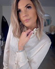 Chemise fluide à imprimé en relief - 𝐌𝐚𝐫𝐢𝐧𝐚𝟒𝟒𝐟𝐚𝐦𝐢𝐥𝐲
