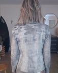Veste cintrée esprit militaire avec strass