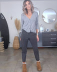 Cardigan gris éclair strass - 𝐌𝐚𝐫𝐢𝐧𝐚𝟒𝟒𝐟𝐚𝐦𝐢𝐥𝐲