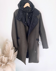 Manteau kaki en laine