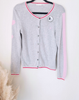 Cardigan Love gris clair