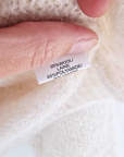 Pull beige à maille chaude