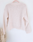 Pull beige à maille chaude