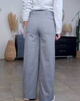 Pantalon chevrons gris longueur normale