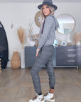 Pantalon jeeging à carreaux